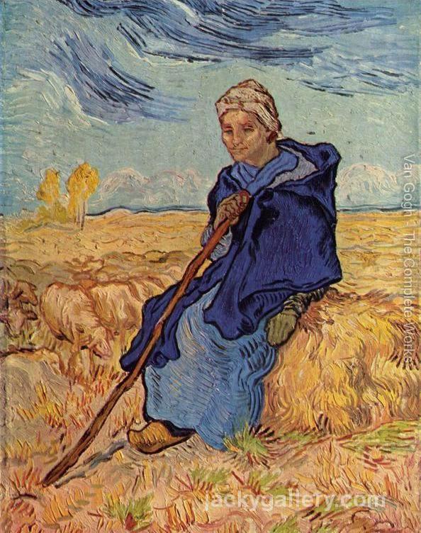 old woman sitting, Van Gogh painting